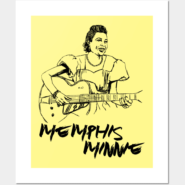 Memphis Minnie Wall Art by Erena Samohai